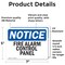 Signmission Fire Alarm Control Panel, 7 in W x Rectangle, Vinyl Decal OS-2PACK-NS-D-57-L-12521 - alternate 6